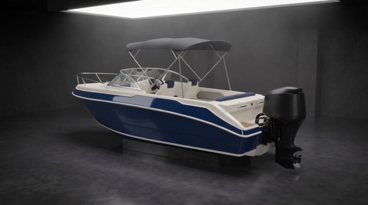 Blue Boat Yachting 6 metrelik motor yatın tasarım görseli